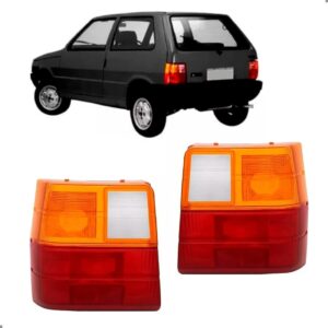 PAR LENTE TRASEIRA UNO 1984 A 2003 TRICOLOR PS