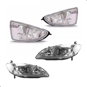 Kit Farois Para Civic 2004 2005 Principal E Milhas Ambos Lados