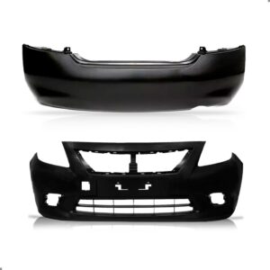 Kit Parachoque Para Versa 2011 2012 Dianteiro E Traseiro Para Pintar