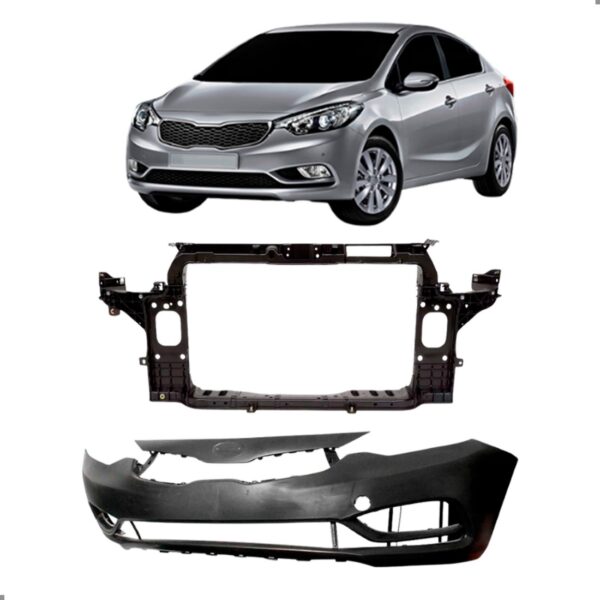 Kit Frente Cerato 2014 2015 2016 Parachoque E Painel Frontal Para Pintar