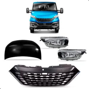 Kit Frente Para Daily 2020 A 2025 Capo Grade E Par Farol