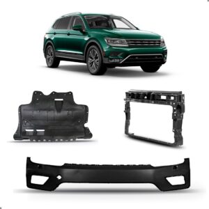 Kit Parachoque Tiguan 2018 A 2021 Defletor E Painel Frontal Para Pintar