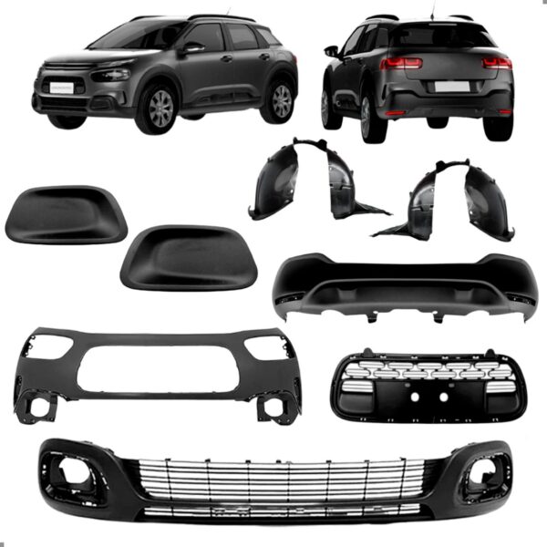 Kit Parachoques C4 Cactus 2019 A 2024 Dianteiro Traseiro Para Pintar
