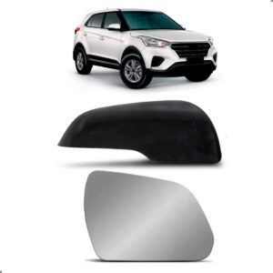 Kit Capa E Lente Retrovisor Para Creta 2017 A 2021 Direito Direito - Passageiro