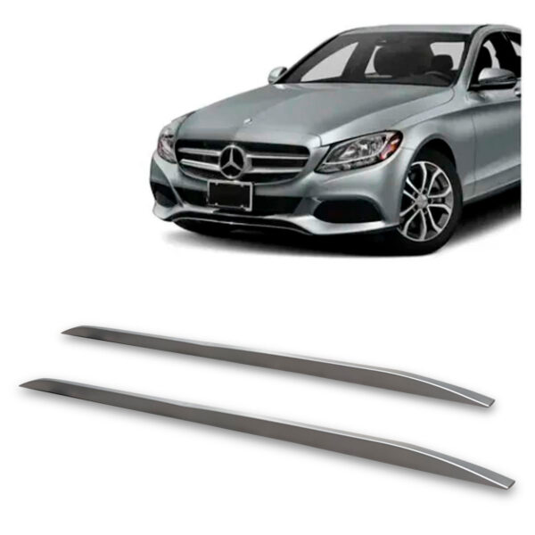 Rack De Teto Longarina MERCEDES-CLASSE-E Decorativa Prata