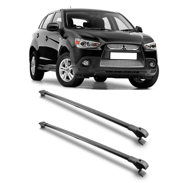 Travessa Aluminio Larga PARA Mitsubishi ASX Universal 1 Metro Preta