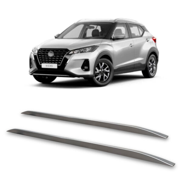 Rack De Teto Longarina NISSAN-KICKS Decorativa Prata