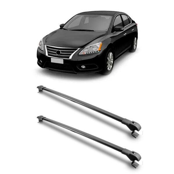 Travessa Aluminio Larga PARA Nissan Sentra Universal 1 Metro Preta