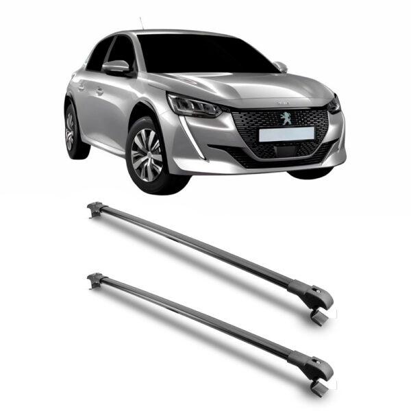 Travessa Aluminio Larga PARA Peugeot 208 Universal 1 Metro Preta