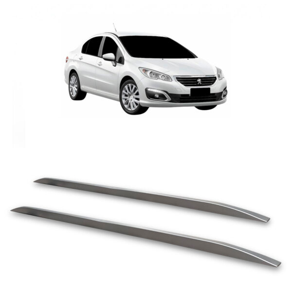 Rack De Teto Longarina PEUGEOT-408 Decorativa Prata