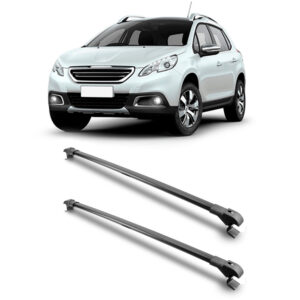 Travessa Aluminio Larga PARA Peugeot 2008 Universal 1 Metro Preta