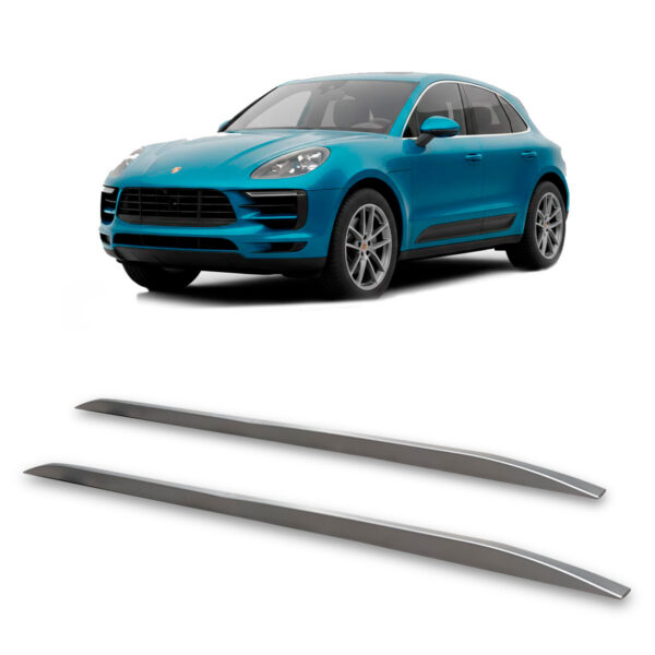 Rack De Teto Longarina PORSCHE-MACAN Decorativa Prata