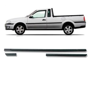Jogo Friso Lateral Para Saveiro G3 2000 2001 02 A 2005 6pcs