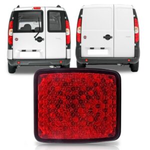 Refletor Parachoque Traseiro Doblo 2010 2011 2012 2013 2014. Vermelho