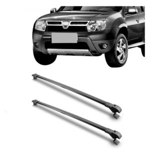 Travessa Aluminio Larga PARA Renault Duster Universal 1 Metro Preta