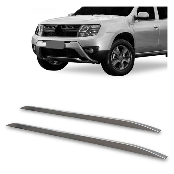 Rack De Teto Longarina RENAULT-OROCH Decorativa Prata