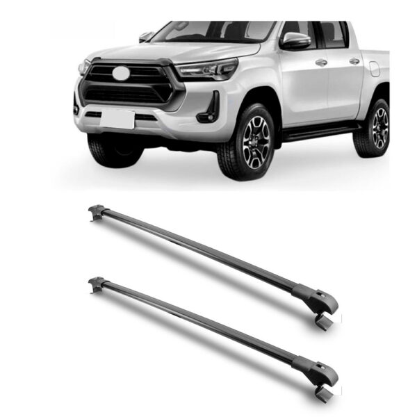 Travessa Aluminio Larga PARA Toyota Hilux Universal 1 Metro Preta