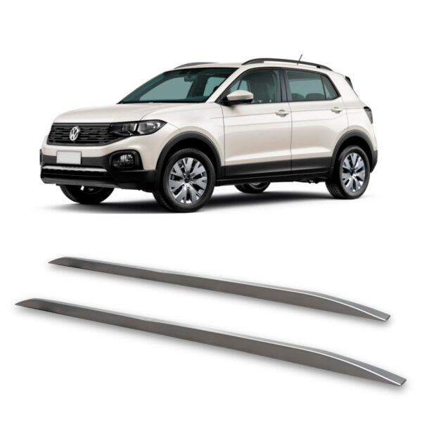 Rack De Teto Longarina VW-T-CROSS Decorativa Prata