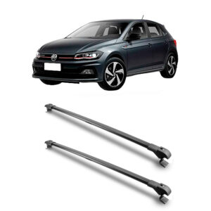 Travessa Aluminio Larga PARA Volkswagen Virtus Universal 1 Metro Preta