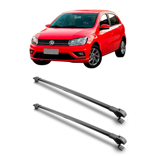 Travessa Aluminio Larga PARA Volkswagen Voyage Universal 1 Metro Preta