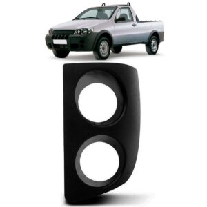 Moldura Milha Strada Tela Com Furo Duplo 2005 A 2008 Lado Esquerdo