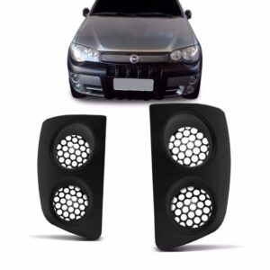 Moldura De Milha Strada 2005 A 2008 Tela Dupla Sem Furo Ld Esquerdo