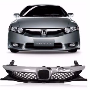 Tela Grade Para Honda Civic 2009 2010 2011 Com Friso Cromado