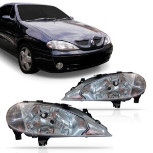 Farol Megane 2000 2001 2002 03 04 2005 Foco Simples 1ª Linha Direito/passageiro