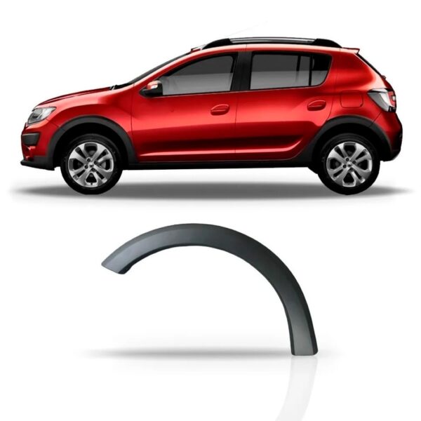 Alargador Moldura Paralama Sandero Stepway Dianteiro 15 A 17 Lado Esquerdo