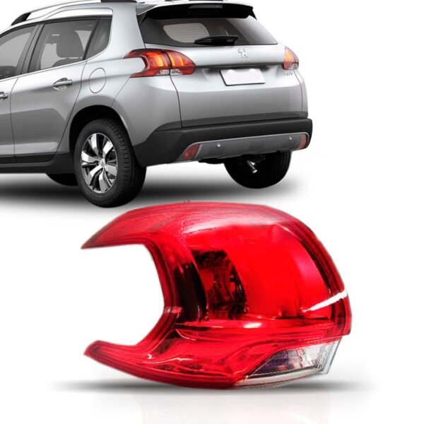 Lanterna Para Peugeot 2008 Com Led 2015 2016 A 2017 Traseira Lado Esquerdo