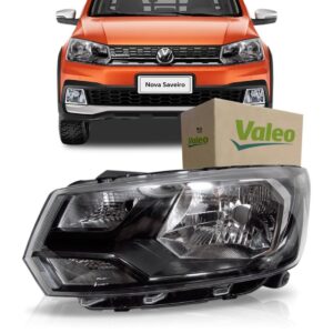 Farol Saveiro G7 2017 2018 Foco Simples Masc Negra Lado Esquerdo