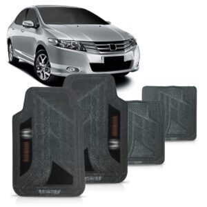 Jogo Tapete Civic 2019 Mix Pvc Logo Bordado Grafite