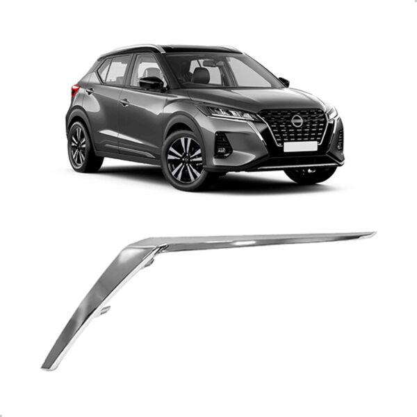 Friso Farol Para Nissan Kicks 2022 2023 2024 Cromado Lado Esquerdo