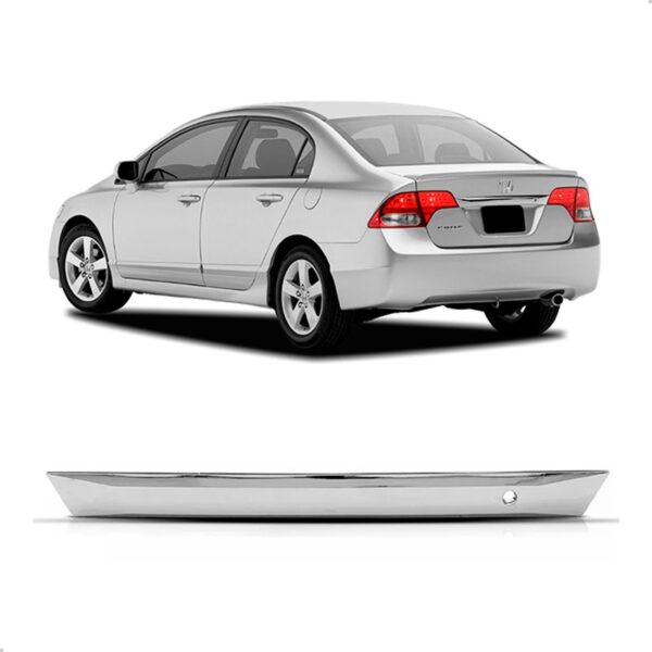 Friso Porta Malas Civic 2007 2008 2009 2010 A 2011 Cromado Cromado