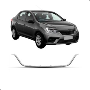 Moldura Grade Para Logan 2017 2018 2019 2020 2021 Cromado Cromado