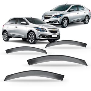 Defletor Calha De Chuva Gm Onix Prisma 2012 A 2018 4p Fumê