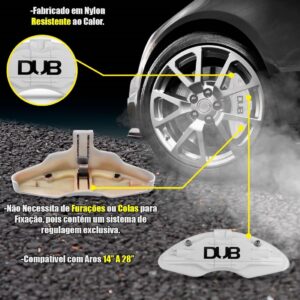 Par Capa Pinça De Freio Esportiva Dub Jetta Cor Branco