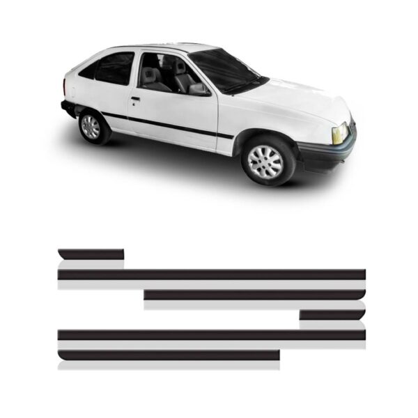 Jogo Friso Lateral P/ Kadett/ipanema Gl 96a98 2portas 6peças