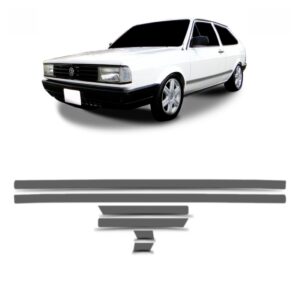 Jogo Friso Lateral Para Gol Cl 1987 A 1994 6pcs Cinza