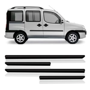 Friso Lateral Doblo 2002 Á 2017 Preto