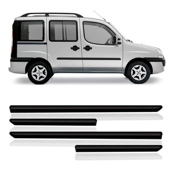 Friso Lateral Doblo 2002 Á 2017 Preto