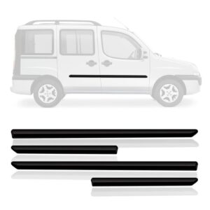 Friso Lateral Doblo 2002 Á 2017 Preto