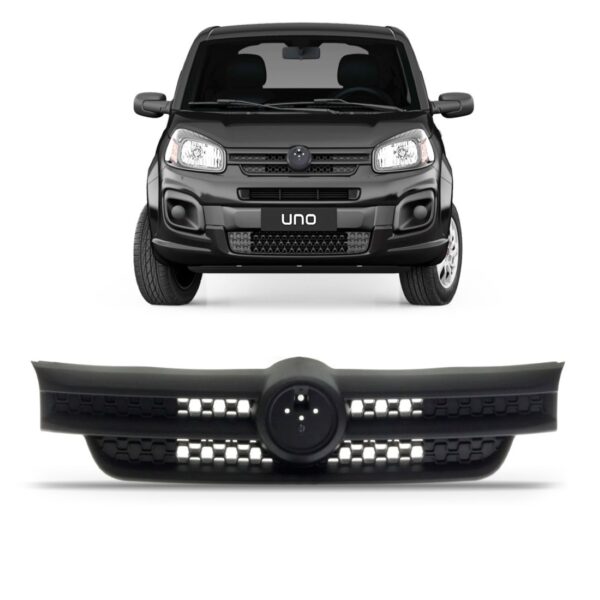 Grade Para Fiat Uno 2017 2018 2019 Preta - Preto