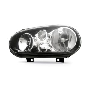 Farol Golf 1999 A 2006 Mascara Negra S/auxiliar 1a Linha Esquerdo/motorista