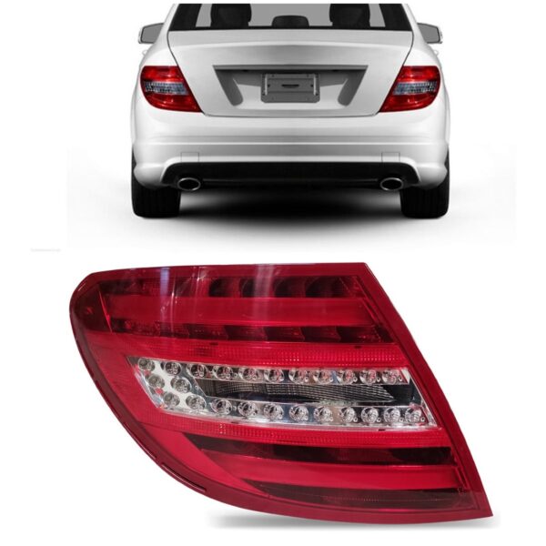 Lanterna Mercedes C180 C200 2008 2009 2010 Bicolor C/led Lado Esquerdo