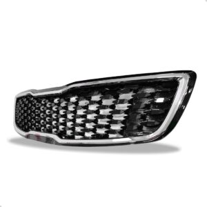 Grade Dianteira Radiador Para Cerato 2017 2018 2019 1a Linha Preto