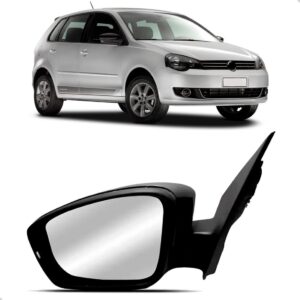 Retrovisor Polo Gvi 2012 Até 2017 Sem Seta Com Controle Lado Esquerdo