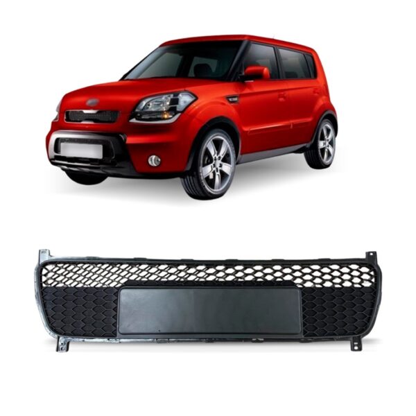 Grade Central Parachoque Para Soul 2010 2011 A 2012 1a Linha Plástico