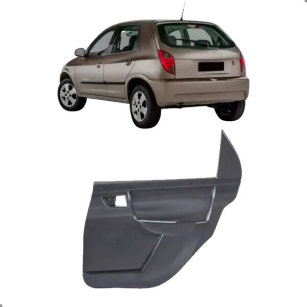 Forro Porta Traseira Para Celta 2001 A 2006 04 Portas Manual Esquerdo Traseiro