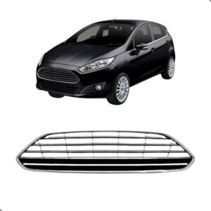 Grade Radiador Para New Fiesta Hatch 2013 2014 2015 A 2023 Preto